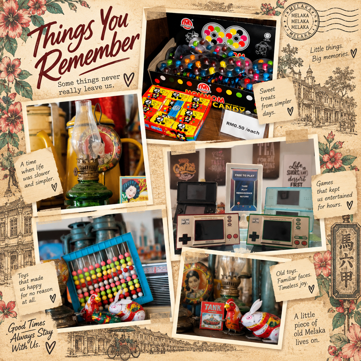 Things You Remember — a scrapbook of old-school sweets, toys, lamps and nostalgic objects