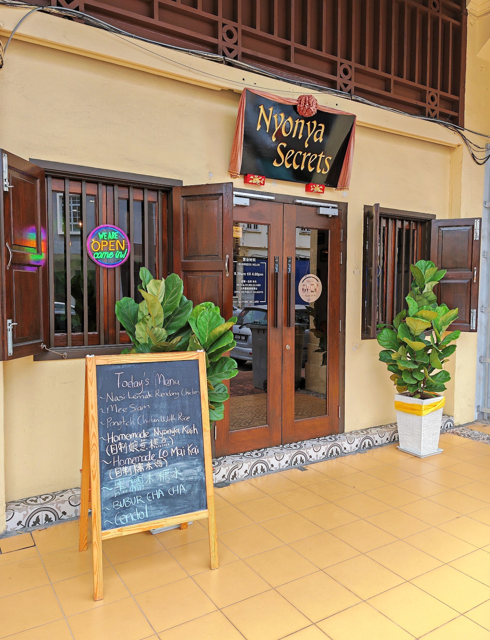 Nyonya Secrets Melaka shophouse